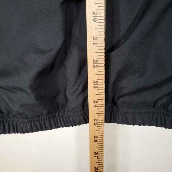 Nike Men's Medium Dri-Fit Black Orange Stripe Full Zip Track Jacket - Picture 9 of 10